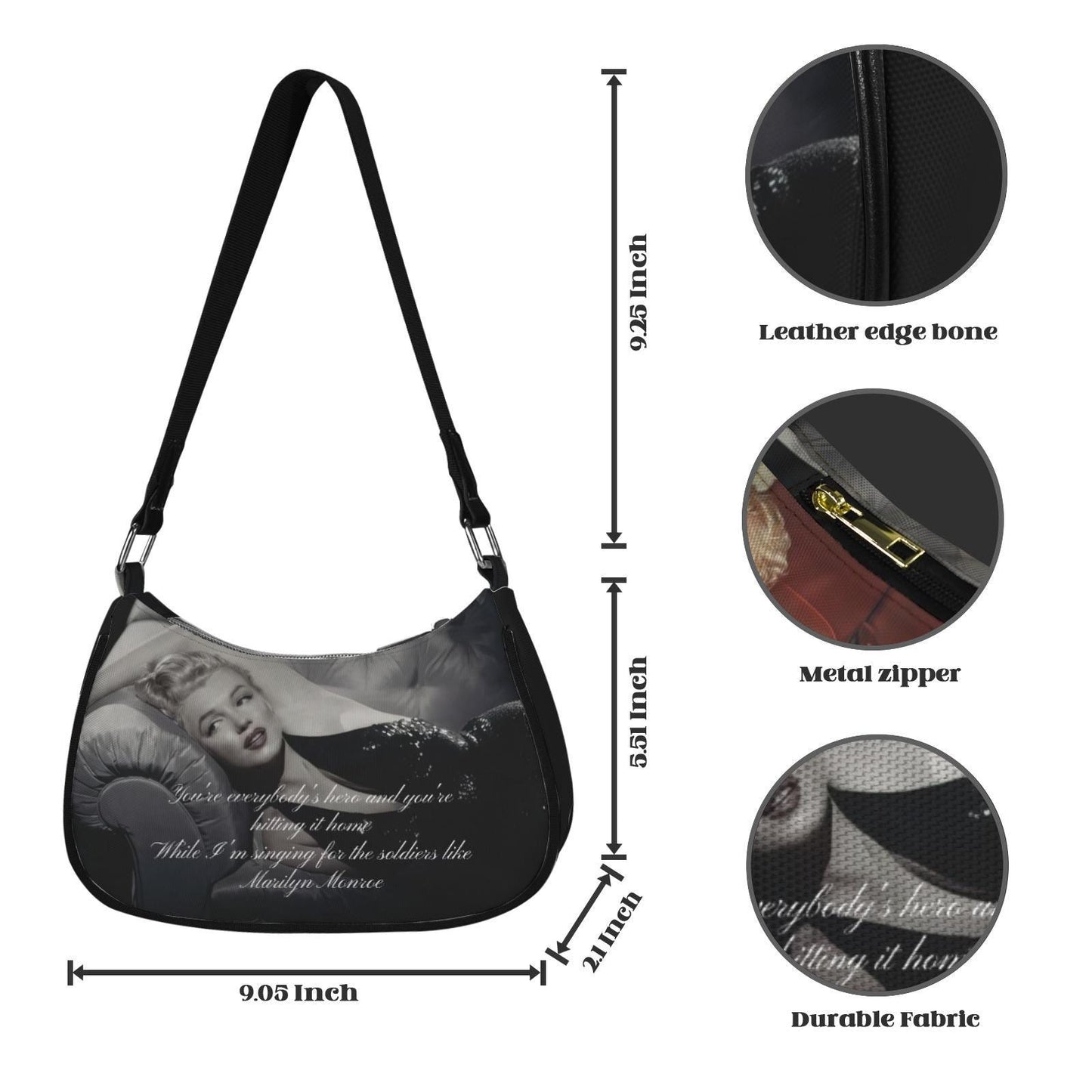 The Marilyn Monroe Baguette Shoulder Bag