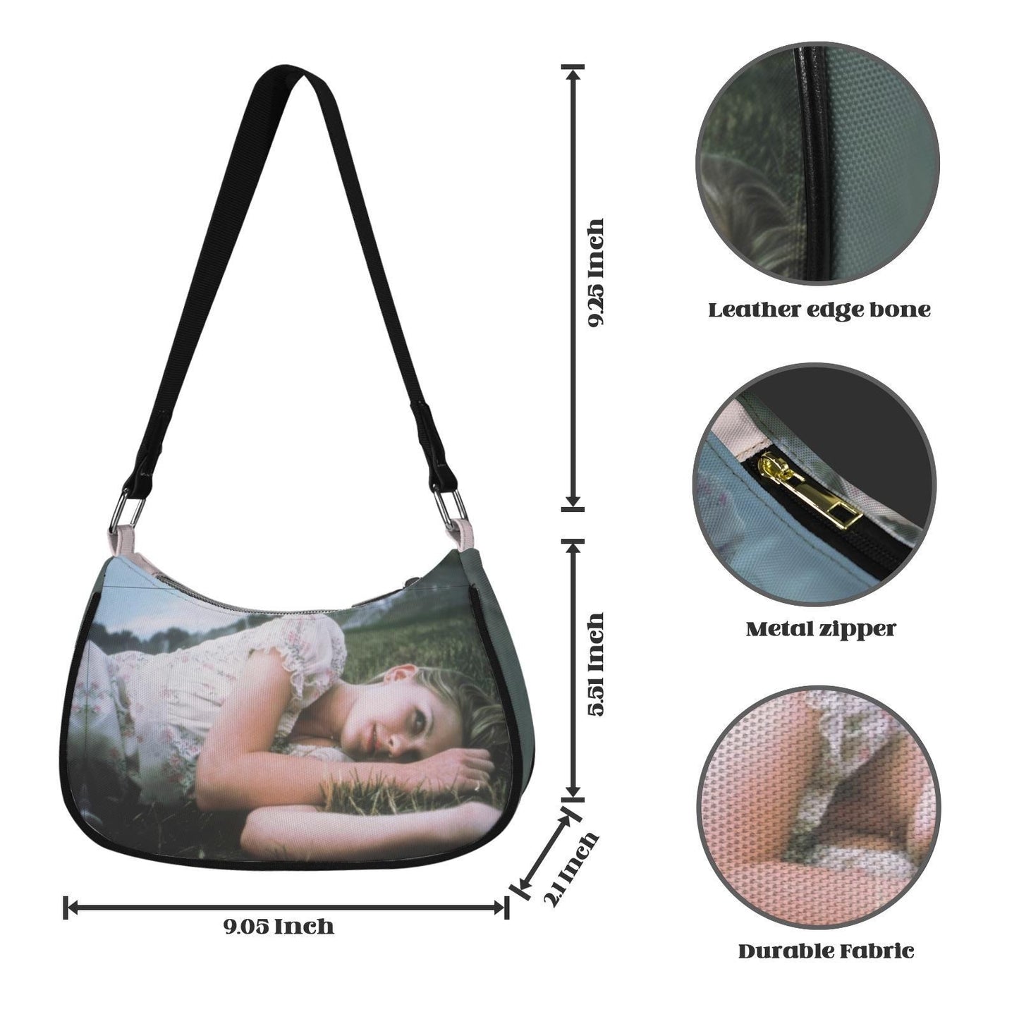 The Lux Lisbon Baguette Shoulder Bag